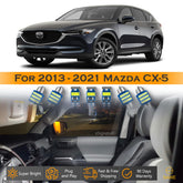 For Mazda CX5 CX-5 Interior LED Lights - Dome & Map Light Bulbs Package Kit for 2013 - 2021 - White SAWE Lighting